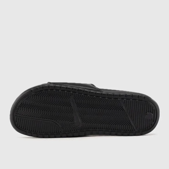 NEW Nike mens Benassi Just Do It Slides Black w white 13 main image 10